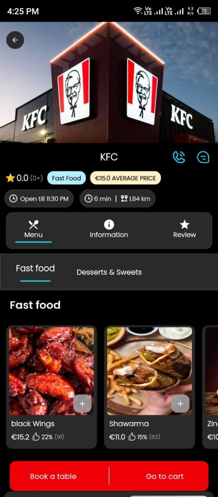 MealApp Detail